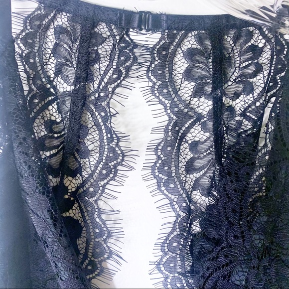 Free People Melrose Black Lace Backless Bodysuit - Picture 9 of 13